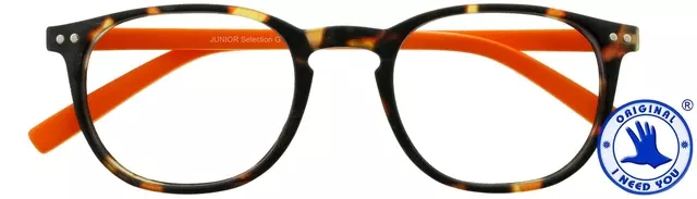 Een Leesbril I Need You +2.50 dpt Junior Selection bruin-oranje koop je bij Van Hoye Kantoor BV