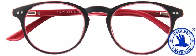 Een Leesbril I Need You +2.00 dpt Dokter New grijs-rood koop je bij Omnia 4 Office