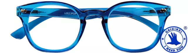 Leesbril I Need You +1.50 dpt Lollipop blauw