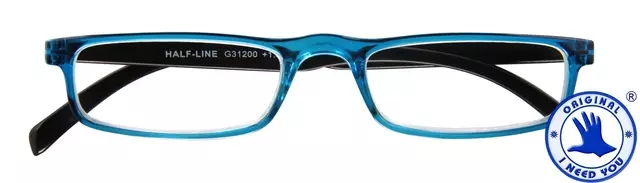 Een Leesbril I Need You +1.00 dpt Half-line blauw koop je bij Unimark Office B.V.