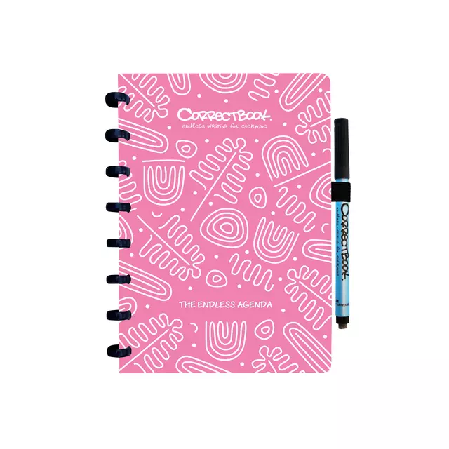 Een Agenda Correctbook A5 blossom pink tijdloos koop je bij EconOffice
