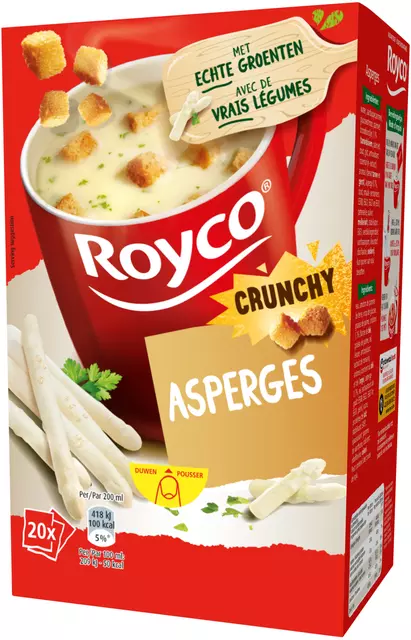 Een Soep Royco crunchy asperges 20 zakjes koop je bij EconOffice