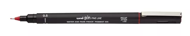 Een Fineliner Uni-ball Pin 0.5mm rood koop je bij EconOffice