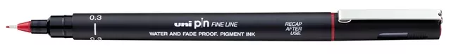 Een Fineliner Uni-ball Pin 0.3mm rood koop je bij KantoorProfi België BV