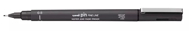 Een Fineliner Uni-ball Pin 0.5mm donkergrijs koop je bij KantoorProfi België BV