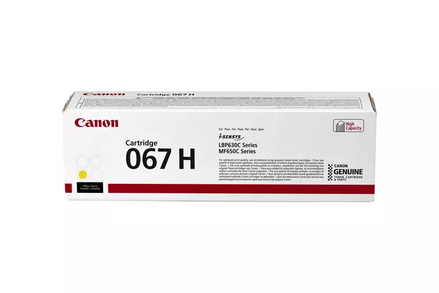 Een TONERCARTRIDGE CANON 067H GEEL koop je bij Kantoorvakhandel van der Heijde