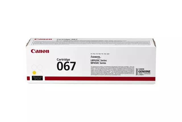 Een Tonercartridge Canon 067 geel koop je bij QuickOffice BV