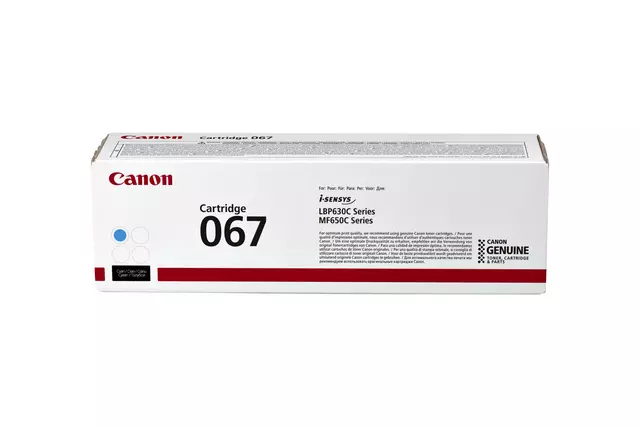 Een Cartouche toner Canon 067 bleu koop je bij QuickOffice BV