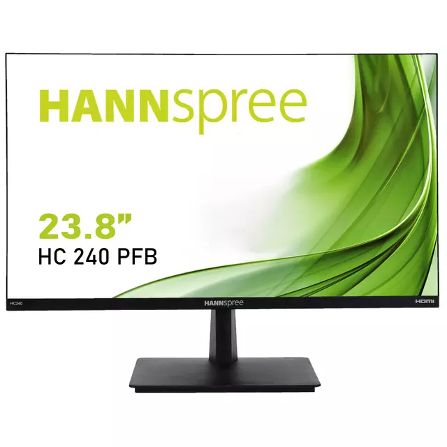 Een Monitor HANNspree HC240PFB 23,8 inch Full-HD koop je bij Van Leeuwen Boeken- en kantoorartikelen