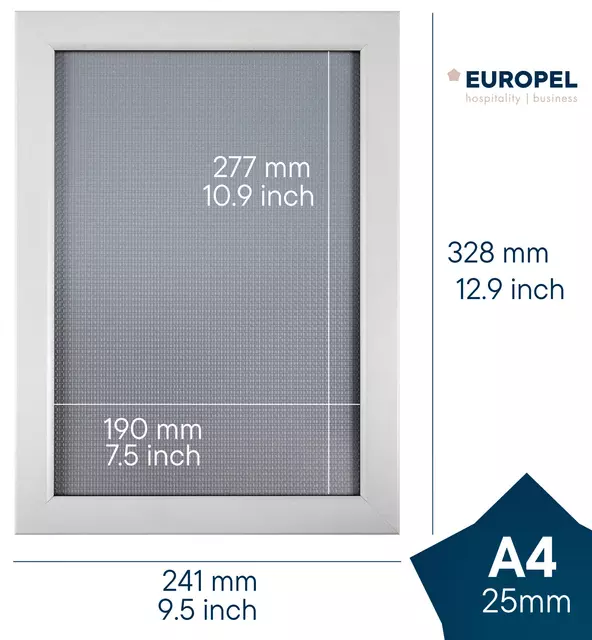 Een Kliklijst Europel A4 25mm mat wit koop je bij KantoorProfi België BV