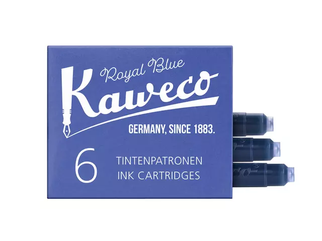 Een Inktpatroon Kaweco koningsblauw doosje à 6 stuks koop je bij KantoorProfi België BV