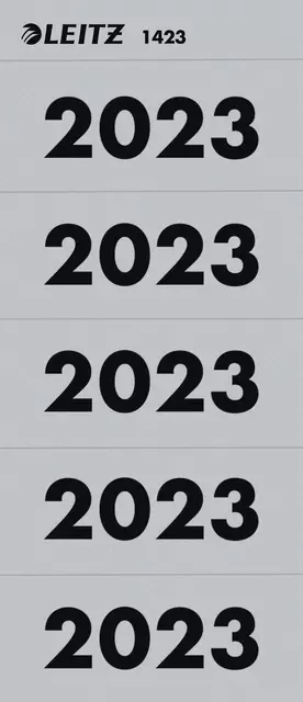 Een Rugetiket Leitz 2023 80mm grijs koop je bij Kantoorvakhandel van der Heijde