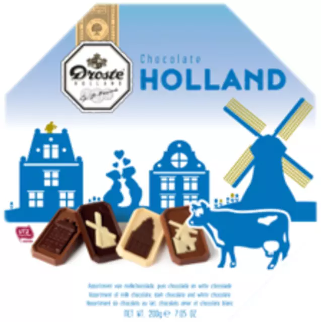 Een Chocolade Droste verwenbox Holland 200gr koop je bij KantoorProfi België BV