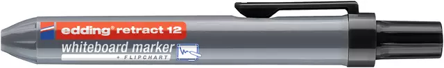 Een Viltstift edding 12 whiteboard drukknop rond 1.5-3mm zwart koop je bij KantoorProfi België BV