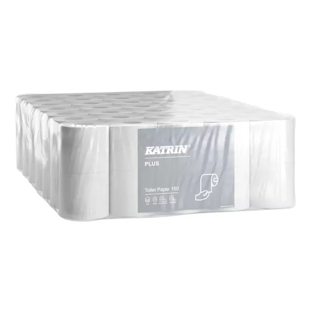 Een Toiletpapier Katrin Plus 4-laags 180vel 70rollen koop je bij Totaal Kantoor Goeree