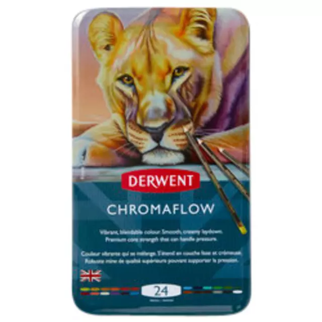 Een Kleurpotloden Derwent Chromaflow set à 24 kleuren koop je bij L&N Partners voor Partners B.V.