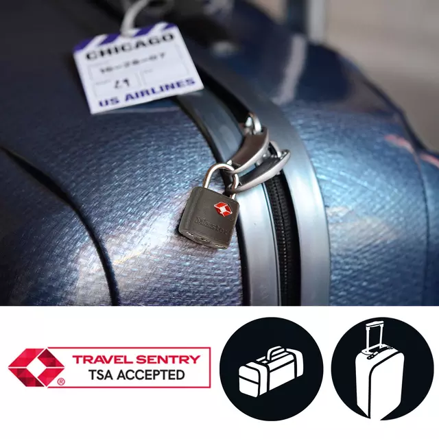 Een Hangslot Masterlock 2 gelijksluitend ABS cover TSA assorti in willekeurige kleur 30mm koop je bij EconOffice