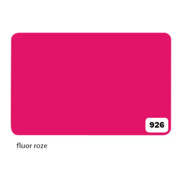 Een Etalagekarton Folia 1-zijdig 48x68cm 380gr nr926 fluor roze koop je bij Van Leeuwen Boeken- en kantoorartikelen