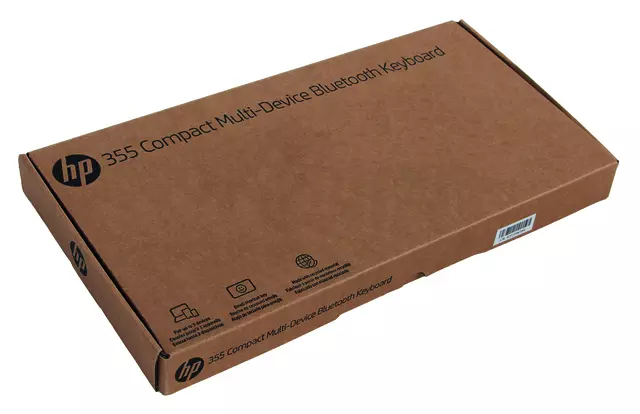 Een Toetsenbord HP 355 compact multi-device Qwerty zwart koop je bij KantoorProfi België BV