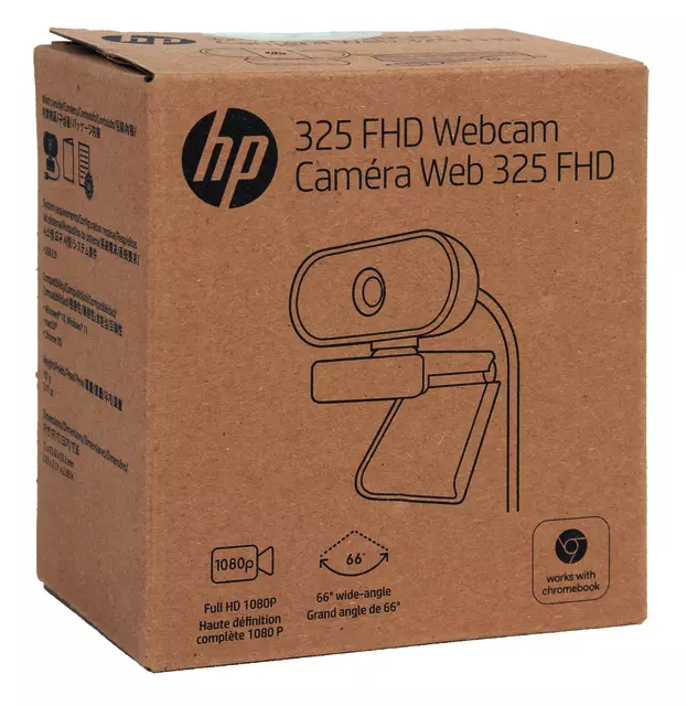 Een Webcam HP 325 FHD USB-A zwart koop je bij KantoorProfi België BV