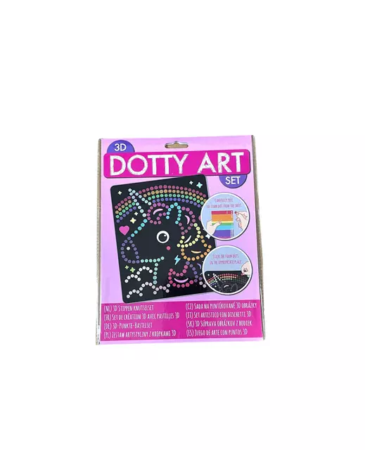 Knutselset 3D Dotty art assorti
