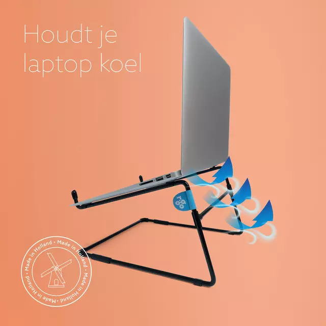 Een Laptopstandaard R-Go Steel Office Zwart koop je bij KantoorProfi België BV