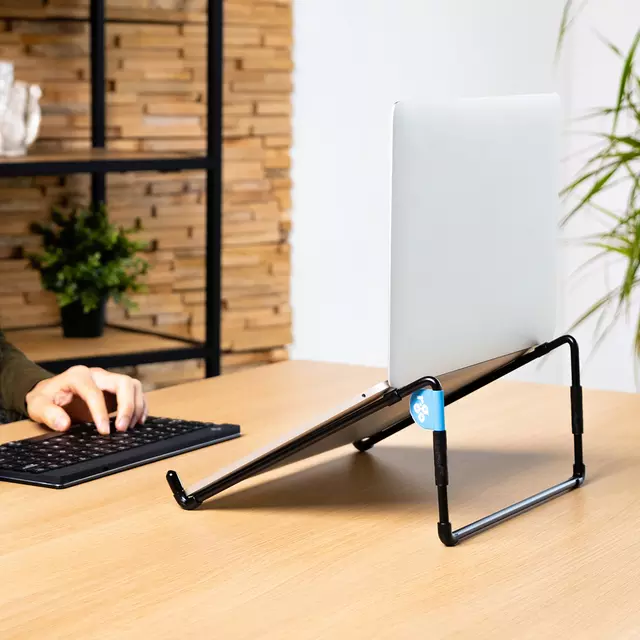 Een Laptopstandaard R-Go Steel Travel Zwart koop je bij EconOffice