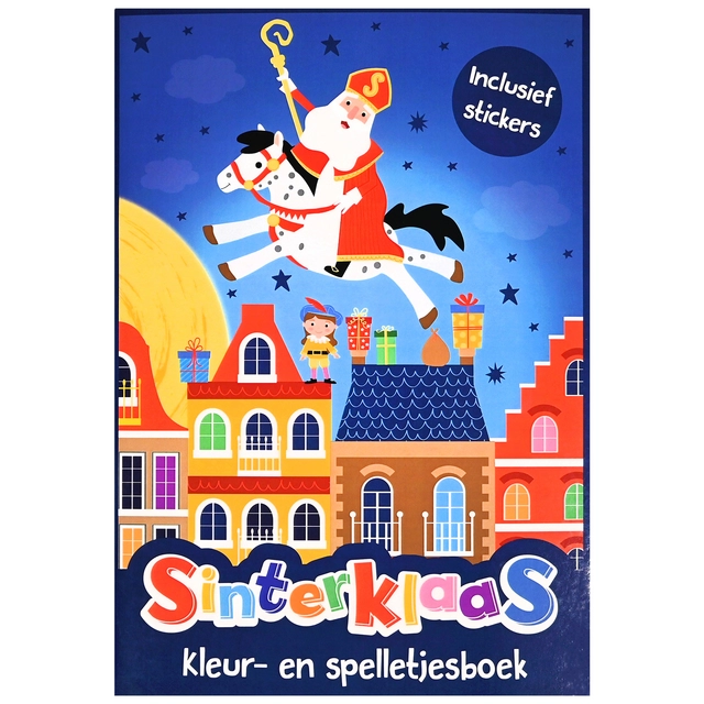 Een Kleur- en activiteitenboek Sinterklaas koop je bij MegaOffice