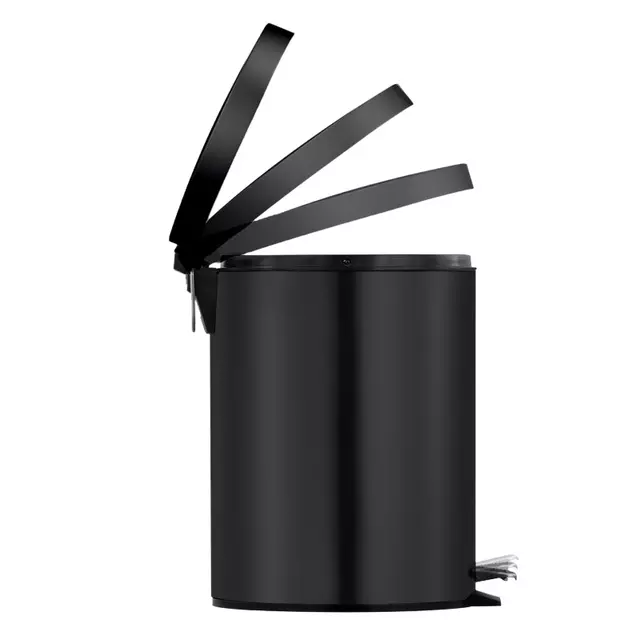 Een Afvalbak Vepa Bins pedaalemmer 5 liter zwart koop je bij KantoorProfi België BV