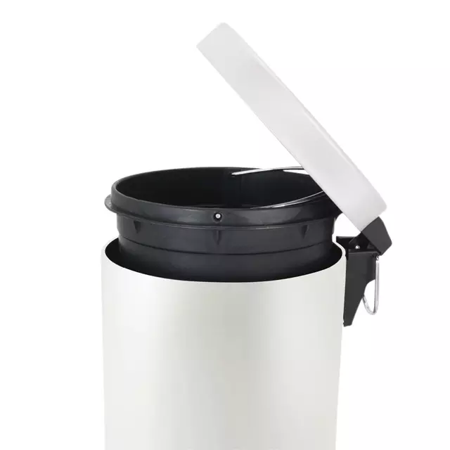 Een Afvalbak Vepa Bins pedaalemmer 12 liter wit koop je bij KantoorProfi België BV