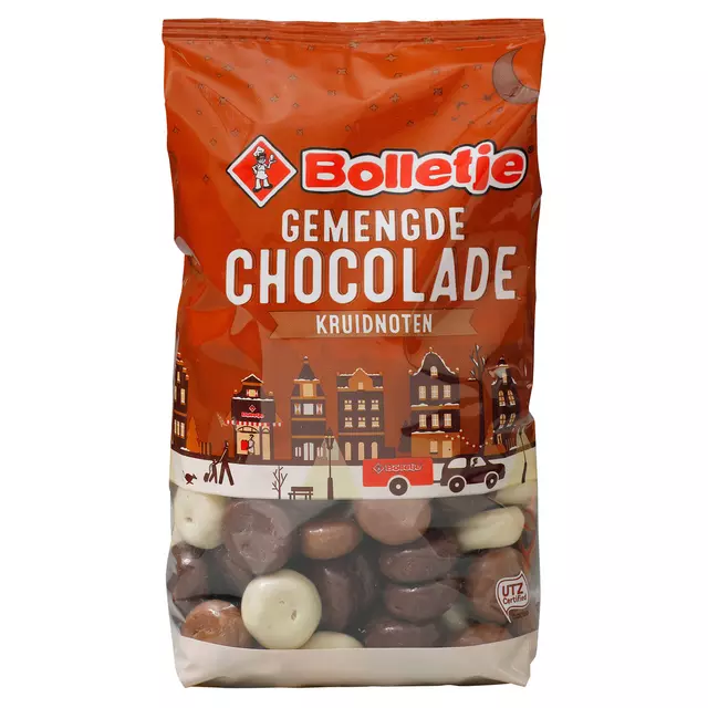 Een Kruidnoten Bolletje chocolade gemengd 250gr koop je bij The Cartridge Company