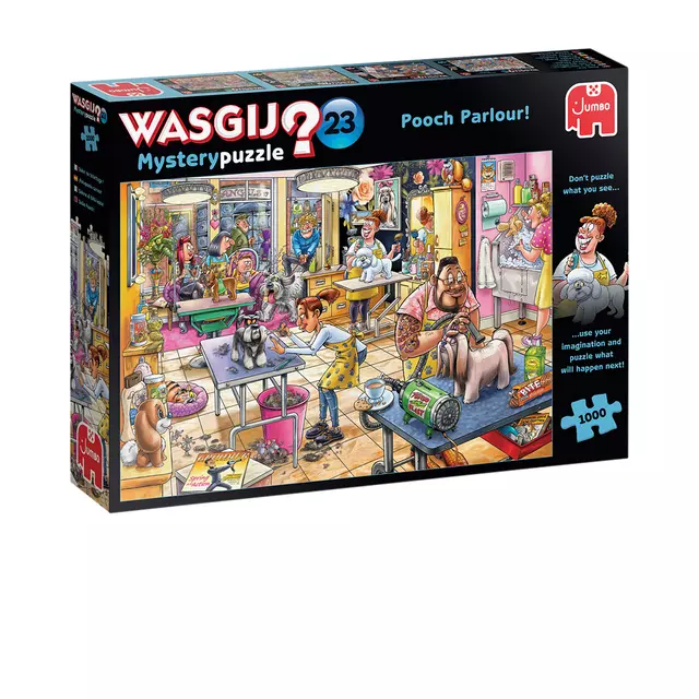 Een Puzzle Wasgij Mystery 23 Trimsalon Kwispel! 1000 pièces koop je bij Van Hoye Kantoor BV