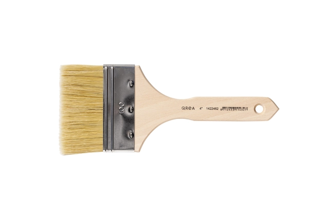 Een Brosse plate Qrea soie de porc nr 4 largeur 100mm koop je bij Van Hoye Kantoor BV