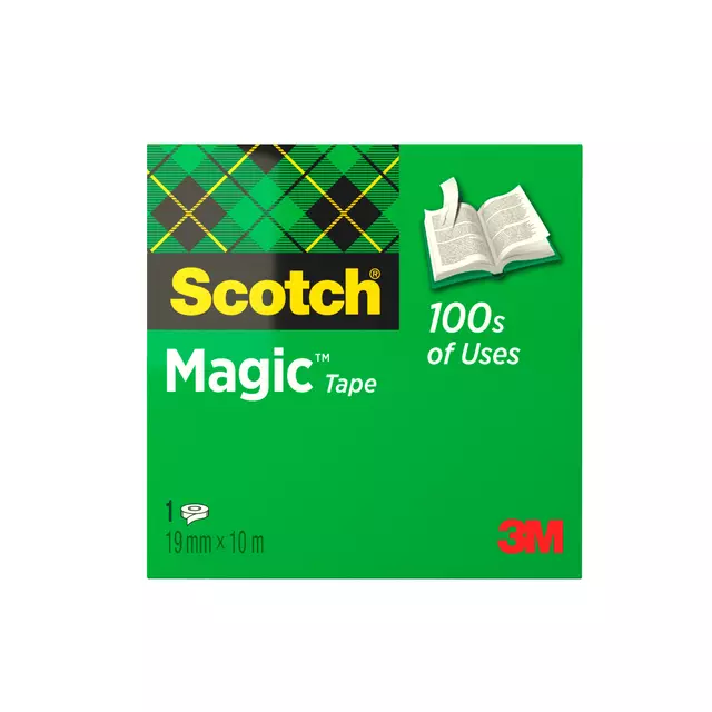 Een Plakband Scotch Magic 810 19mmx10m onzichtbaar koop je bij Van Leeuwen Boeken- en kantoorartikelen