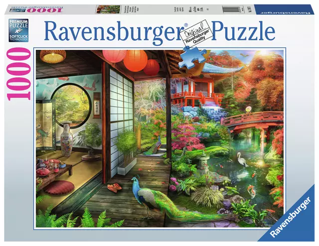 Een Puzzel Ravensburger Theehuis Japanse tuin 1000 stukjes koop je bij Goedkope Kantoorbenodigdheden