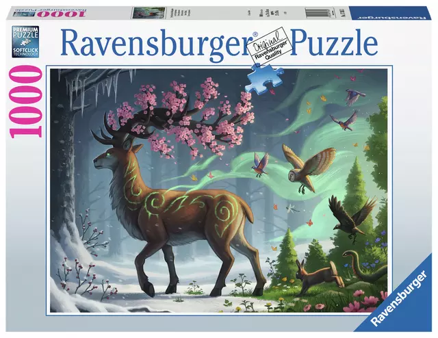 Een Puzzel Ravensburger Hert van de lente 1000 stukjes koop je bij Ziffo Kantoorcentrum BV