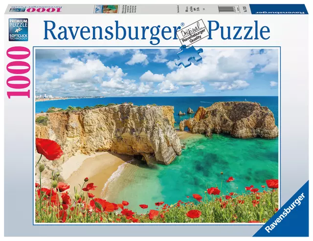 Een Puzzel Ravensburger Klaprozen in de Algarve 1000 stukjes koop je bij MV Kantoortechniek B.V.