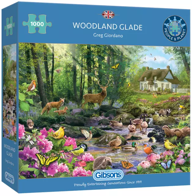 Een Puzzel Gibsons Woodland Glade 1000st koop je bij Van Hoye Kantoor BV