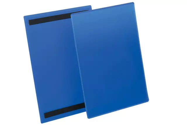 Een Documenthoes Durable magnetisch A4 staand blauw koop je bij Totaal Kantoor Goeree