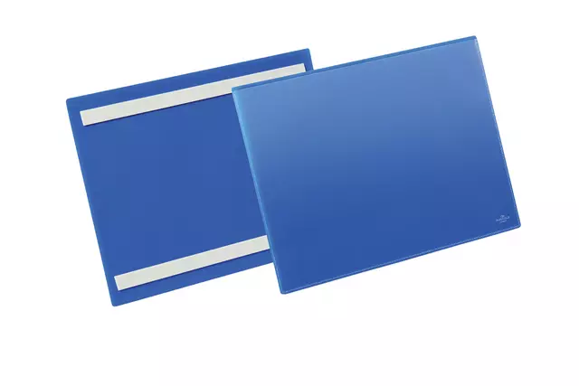 Een Documenthoes Durable zelfklevend A4 liggend blauw koop je bij KantoorProfi België BV