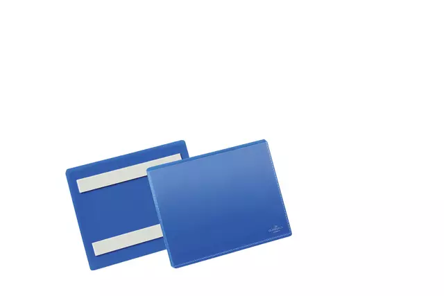 Een Documenthoes Durable zelfklevend A6 liggend blauw koop je bij Van Leeuwen Boeken- en kantoorartikelen