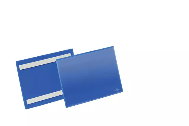Een Documenthoes Durable zelfklevend A5 liggend blauw koop je bij Van Leeuwen Boeken- en kantoorartikelen