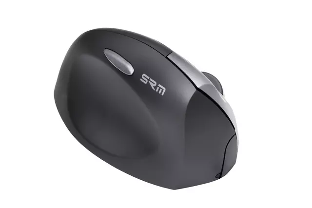 Een Souris Ergofy SRM VS4 gaucher sans fil argent noir koop je bij QuickOffice BV