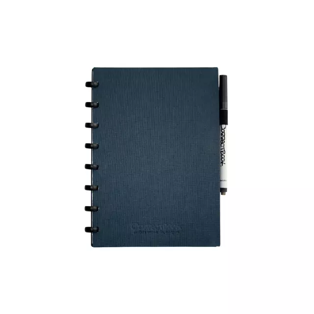 Een Notitieboek Correctbook A5 blanco 40blz linnen steel blue koop je bij EconOffice