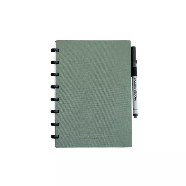 Een Notitieboek Correctbook A5 blanco 40blz linnen olive green koop je bij EconOffice