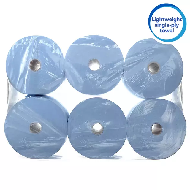 Buy your Towel roll KC Scott 1-layer 304m blue 6668 at QuickOffice BV