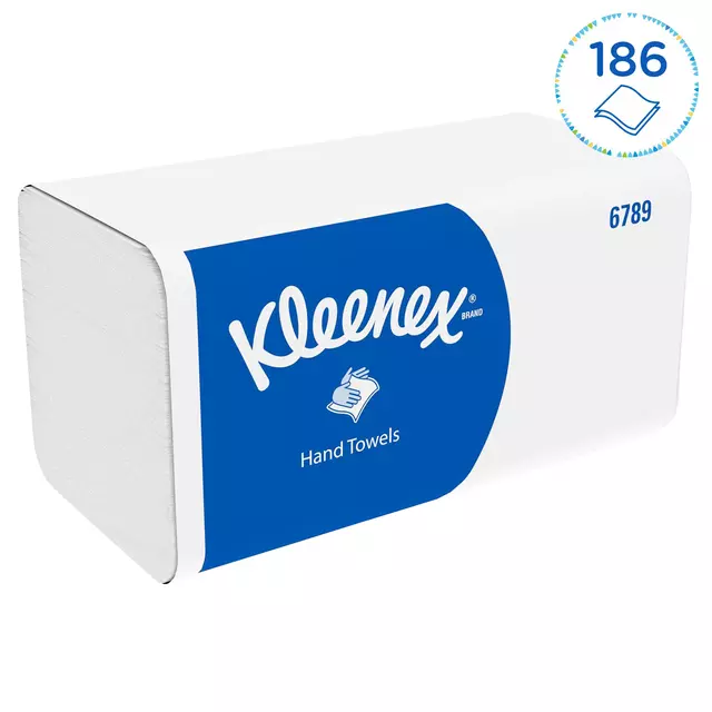 Een Handdoek Kleenex i-vouw 2-laags 21x21.5cm 15x186stuks wit 6789 koop je bij KantoorProfi België BV