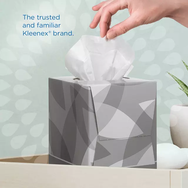 Een Facial tissues Kleenex 2-laags kubus 12x88stuks wit 8834 koop je bij Van Hoye Kantoor BV