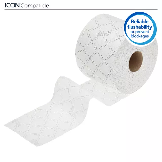 Een Toiletpapier Scott Essential 2-laags 600vel wit 8517 koop je bij KantoorProfi België BV