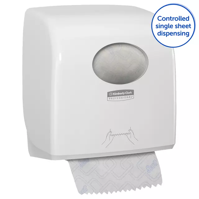 Een Handdoekroldispenser Aquarius Slimroll wit 7955 koop je bij KantoorProfi België BV